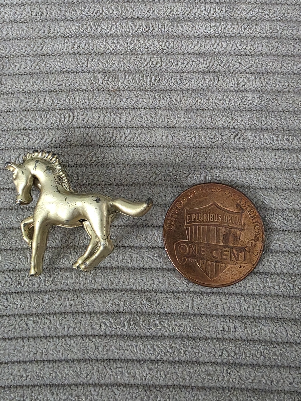 Brass Horse Figurine Accent - Gold Tone Home Accent